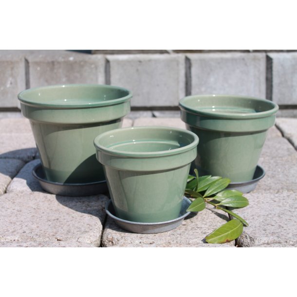 Urtepotte dusty green 14 cm